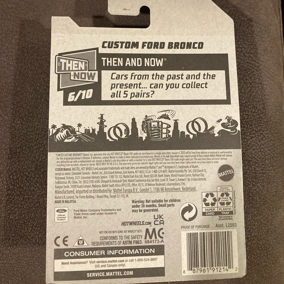 HotWheels Custom Ford Bronco Then and Now - Picture 3 of 3